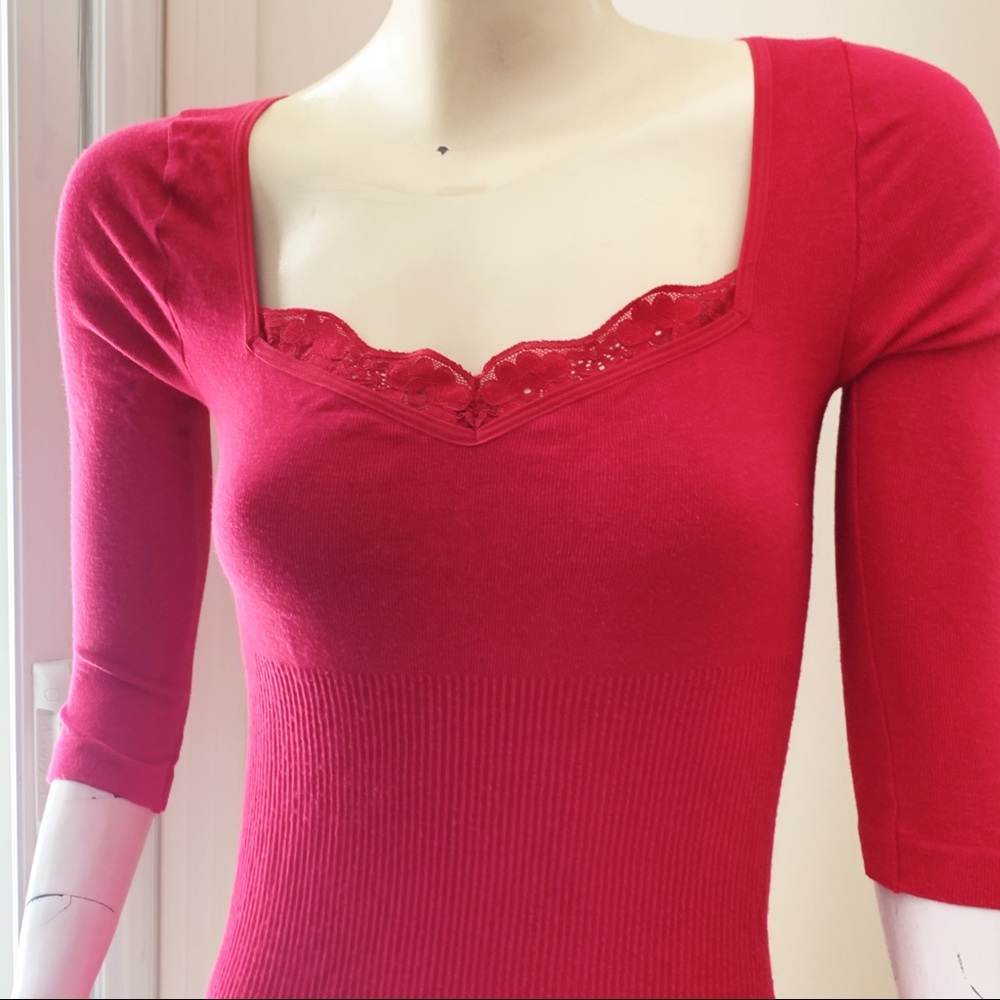 Nice Red Bebe Top Small